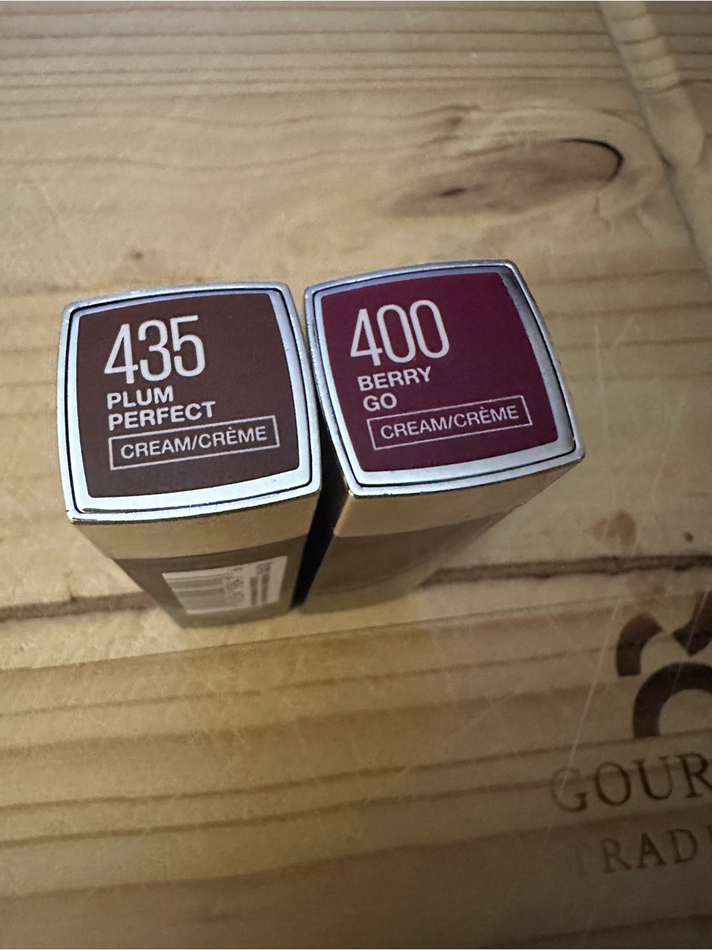 Cream Lipstick Duo — Plum Perfect 435 & Berry Go 400